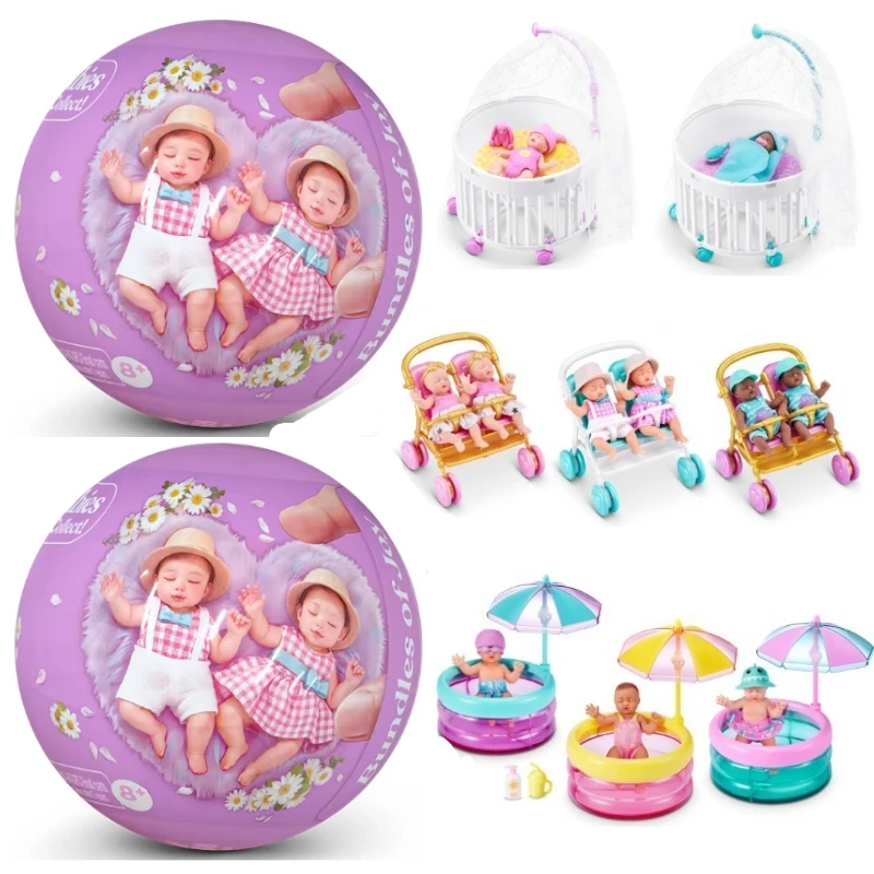 Mini Ballon Surprise Bébé - Boîte Mystère (Lot de 5) - Poupée Réaliste pour Enfants - Jouet de Simulation - Cadeau - Jouets Surprise en Boîte Mystère