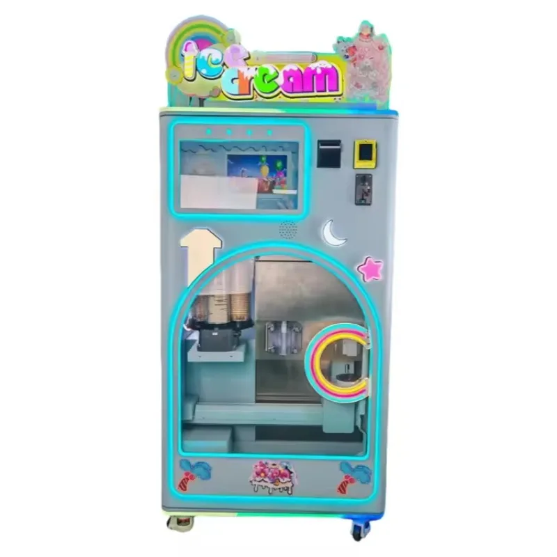Vibration Proof Ice Cream Vending Machine Shock Absorbing Base Stable Placement Long Time Unmanned Working