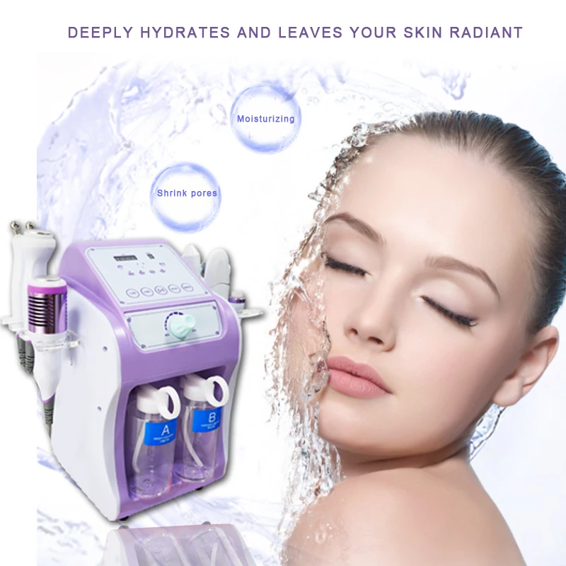 Beauty Health Machine, 6 in 1 Small Bubbles Machine Dermabrasion Machine Multifunctional Skin Care Moisturizing Clean