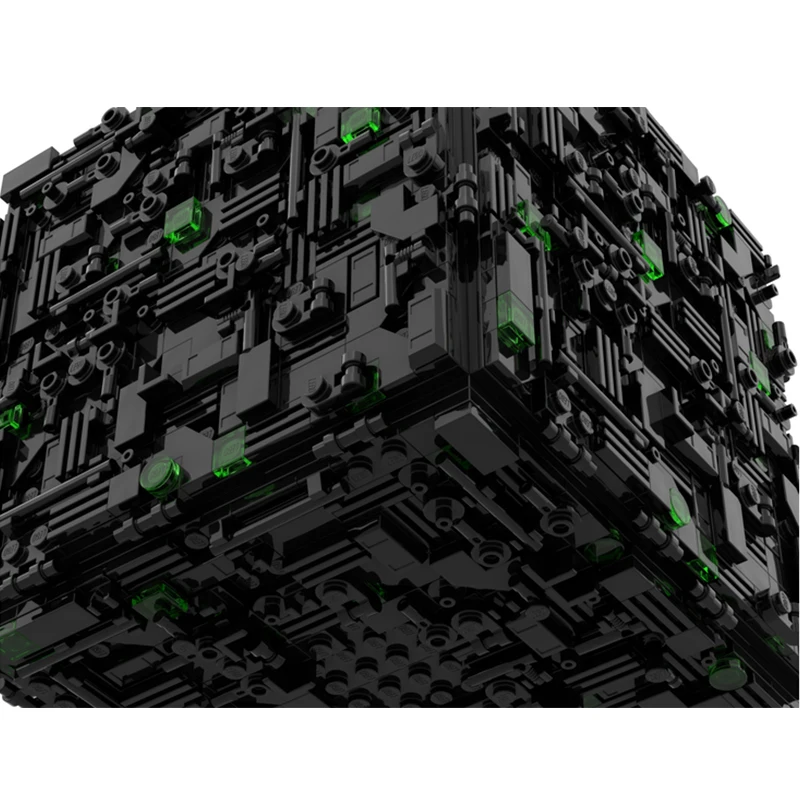 1363pcs MOC Borg Cube Assembly UCS Scale Building Blocks Space Series Educational Creative Collectors Toys Gifts MOC-112646