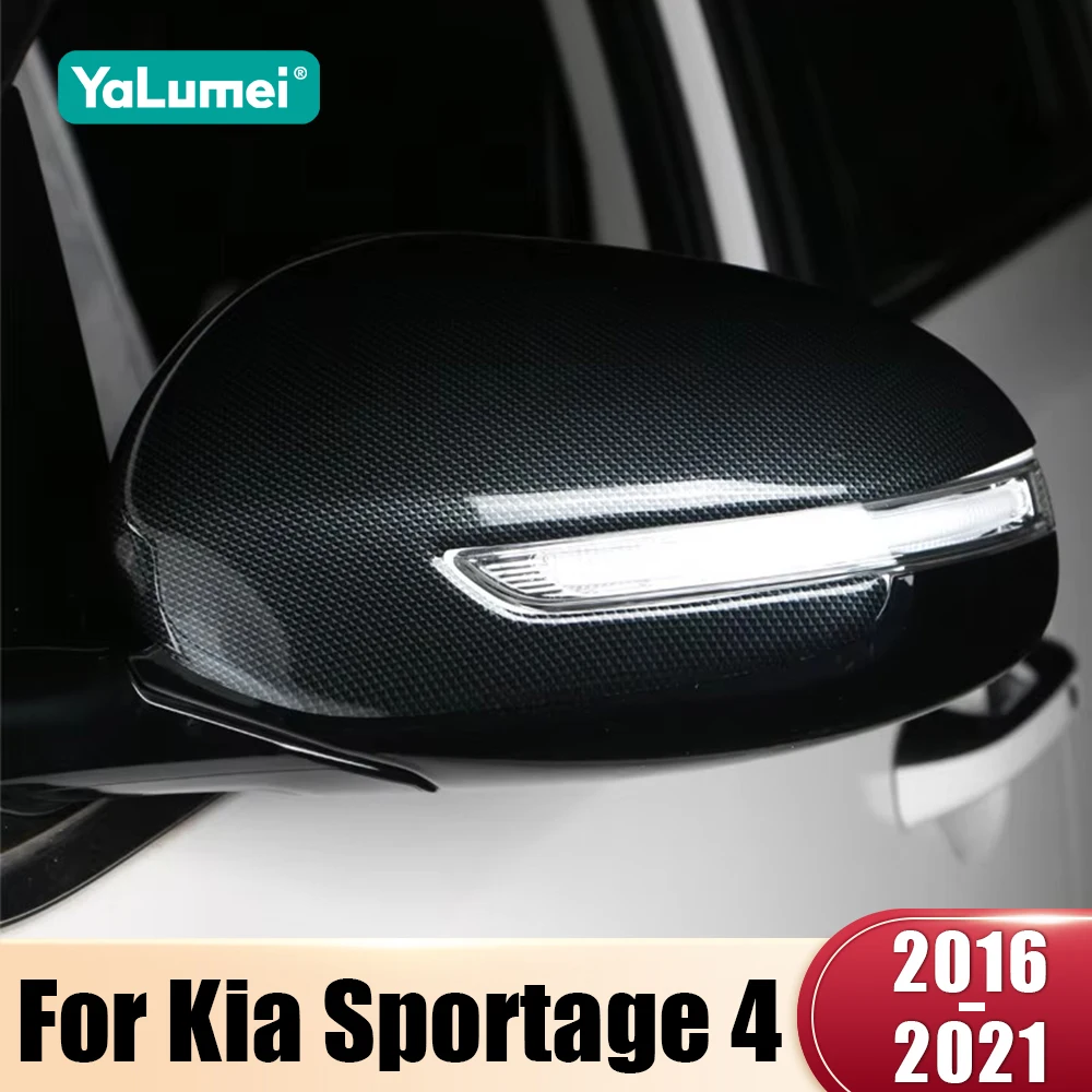 Für Kia Sportage 4 QL 2016 2017 2018 2019 2020 2021 ABS Auto Seite Rückspiegel Kappe Abdeckung Shell Trim fall Aufkleber Zubehör