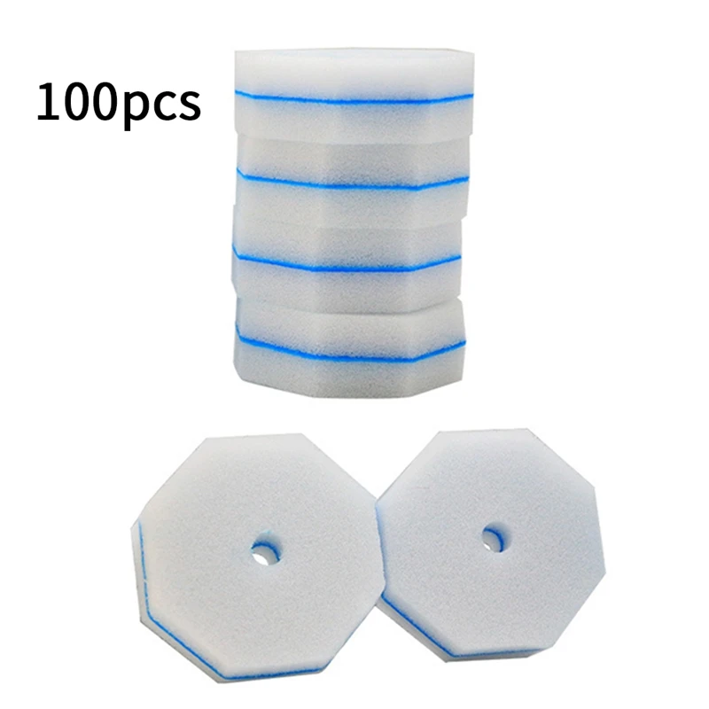 100PCS Counts Strong Cleaning Material Rich Foam Disposable Toilet Bowl Refills Pads For RV Home Easy Install Easy To Use