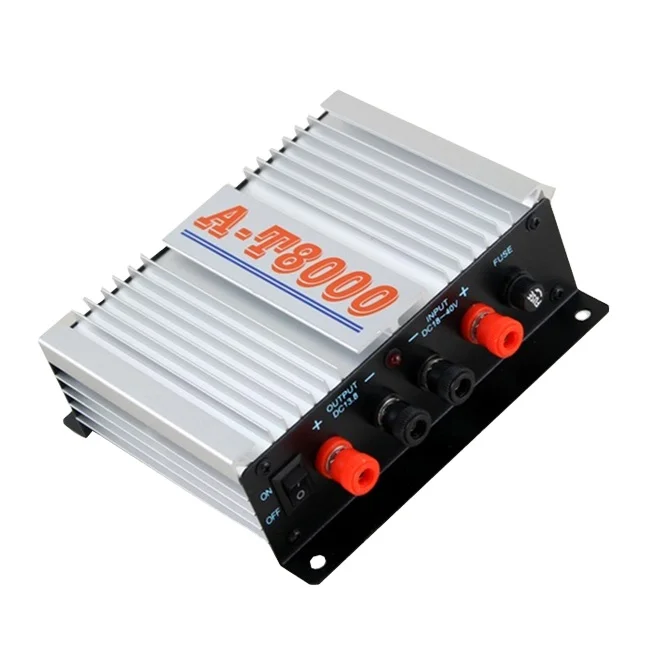 

Трансформатор постоянного тока T8000, 24 В до 13,8 В, макс. 45 А, источник питания для мобильного радио, автомобильный аудиорегулятор, стабильный защитный переключатель напряжения