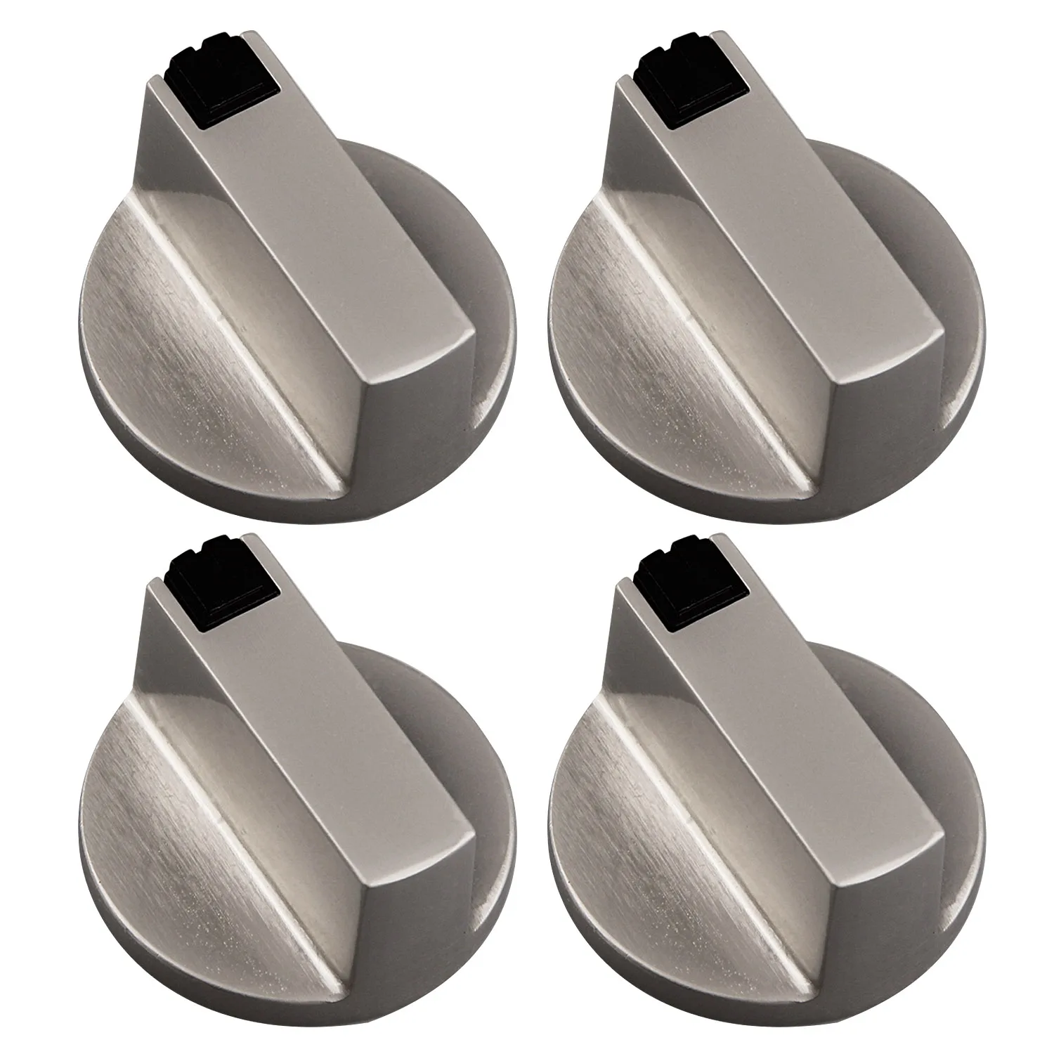 4PCS 6mm Universal Metal Stove Control Knobs Adaptors Oven Switch for Kitchen Cookware Surface Control Locks Button