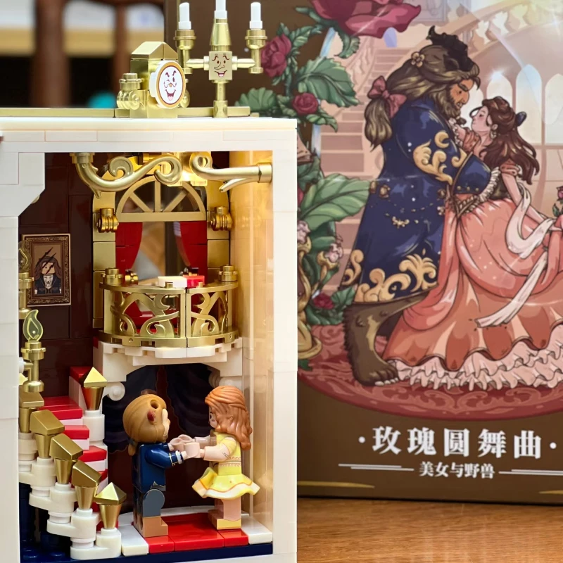 Fairy Tale 3D Building Blocks Book Anime Movie Assembly Model Toy Cute Fairy Tale Model Girl Birthday Gift Building Blocks view 2