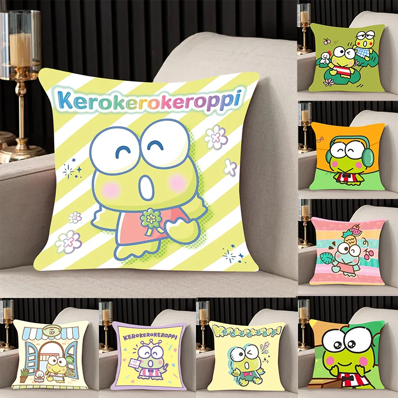 

Pillow Cover kerokerokeroppl room bedroomo office coffee shop car Dakimakura Throw Pillows iving room Pillowcase Girl gift 40x40