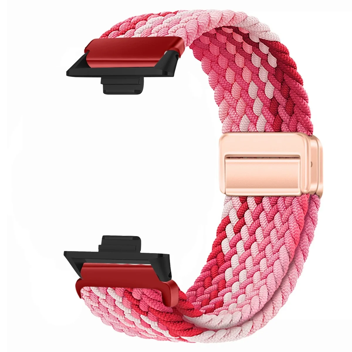 Magnetisches geflochtenes Nylon-Schlaufenband für Xiaomi Redmi Watch 4, 5, verstellbares Sport-Ersatz-Correa-Armband, Mi Band 9 8 Pro