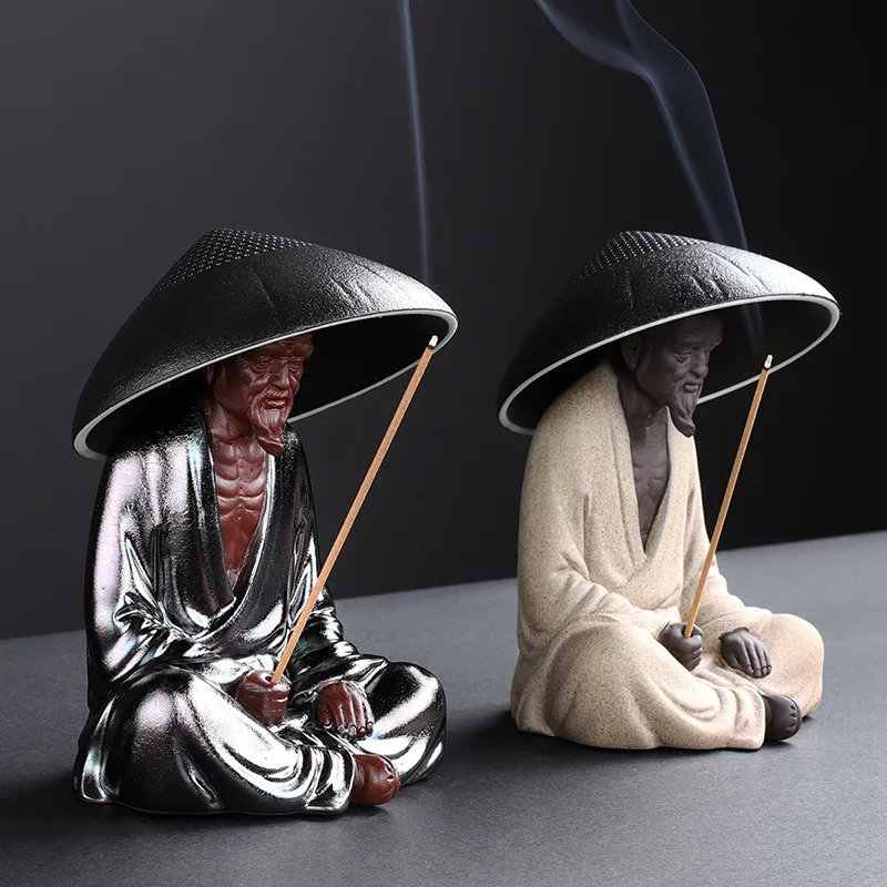 Ceramic Creative Little Monk Tea Strainer Tea Leaking Tea Strainer Household Kung Fu Tea Set Accessories Tea Ceremony Decoration