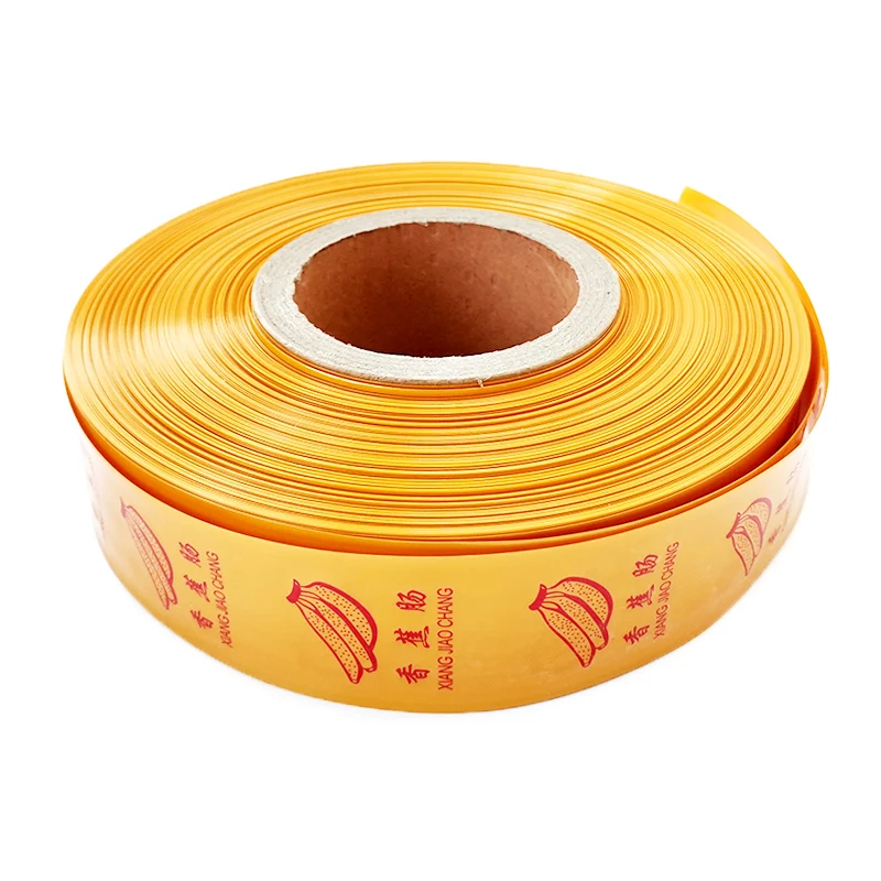 1/5/10 metros 45mm/50mm/55mm tubo de plástico amarillo para carcasa de salchichas embutidor de carne carcasa de plátano para salchichas herramientas de barbacoa herramientas de cocina