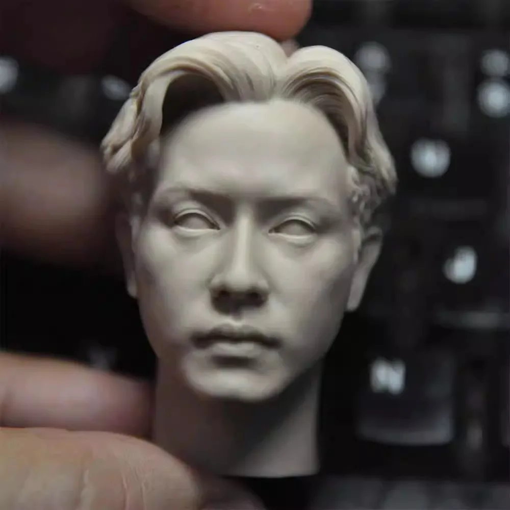 1/6 Scale Chinese Male Actor Leslie Cheung Unpainted Head Models DIY for 12‘’Body