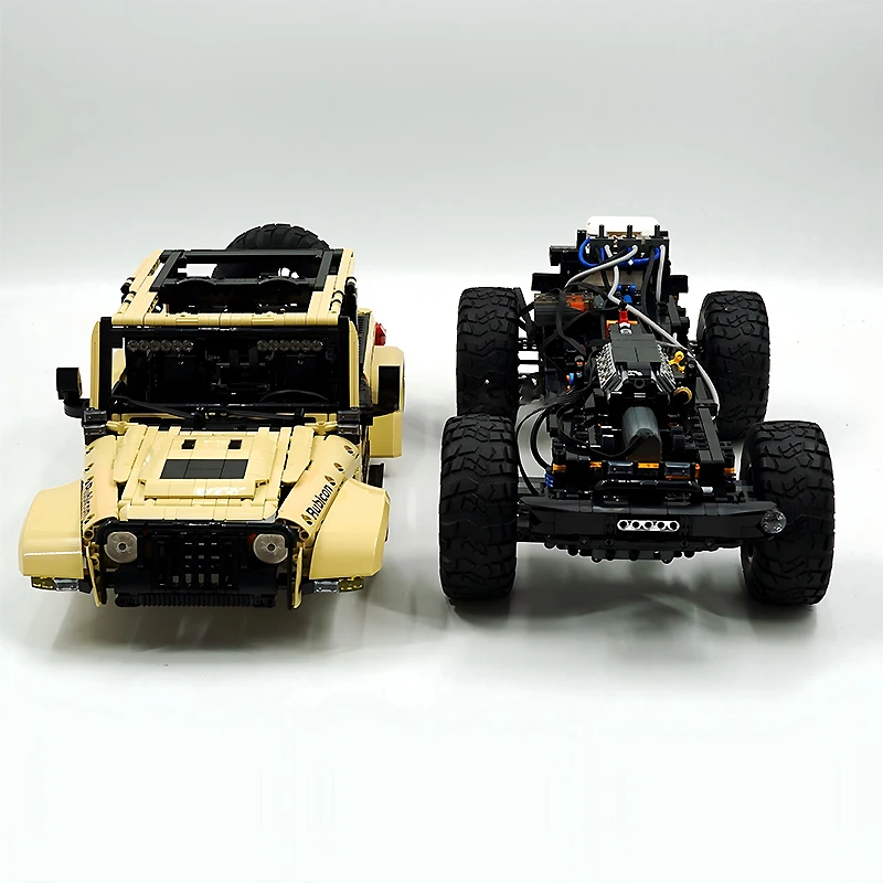 قالب جدير للعرض King 13184 التطبيق الفني/RC بمحركات رانجلر SUV مركبة اللبنات لتقوم بها بنفسك لعبة الصبي هدايا عيد الميلاد الكبار #1