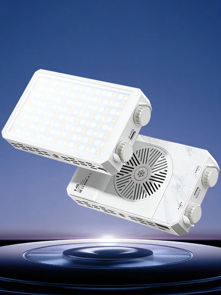 40W LED ضوء الكاميرا 2800K-9000K RGB الفيديو الضوئي 4400mAh قابلة للشحن التصوير الإضاءة للتصوير الفوتوغرافي