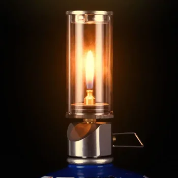 BRS Traumhafte Kerzenlichtlampe Zeltbeleuchtungsausrüstung Campinglampe Winddichte Gaskerzenlampe Outdoor Camping Lichter