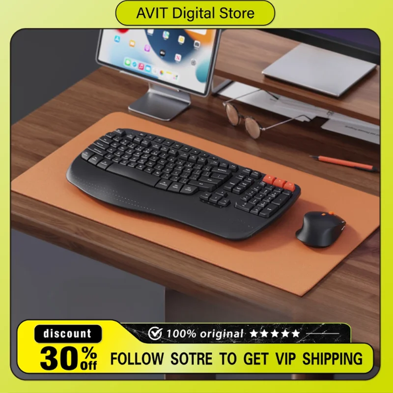 Набор клавиатуры и мыши Meetion Directord, двойной режим, удобный эргономичный дизайн, длительный срок службы, аксессуары для офисных ноутбуков, подарки