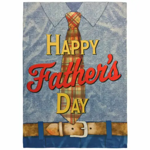 Happy Father's Day Garden Flag 12x18in Cute Novelty Yard Flag Fathers Day