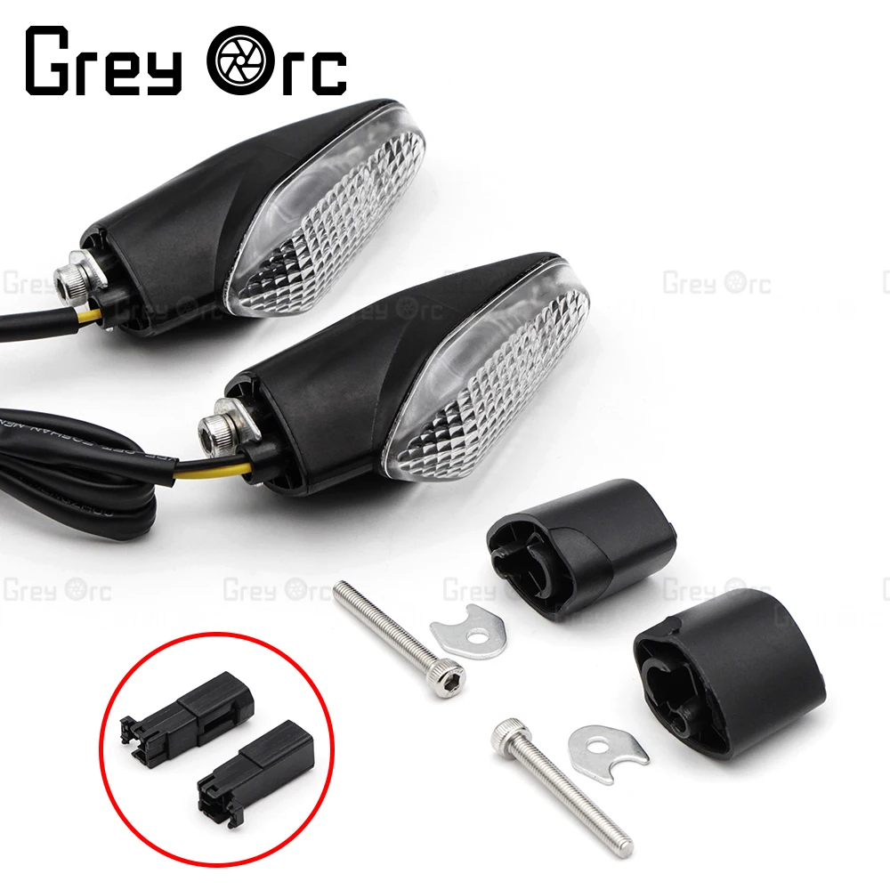 

for Ducati Xdiavel S Dark Black Star Streetflghter V4 V4s LED 2 Wires Turn Signal Light Indicator Front Rear Blinker Light