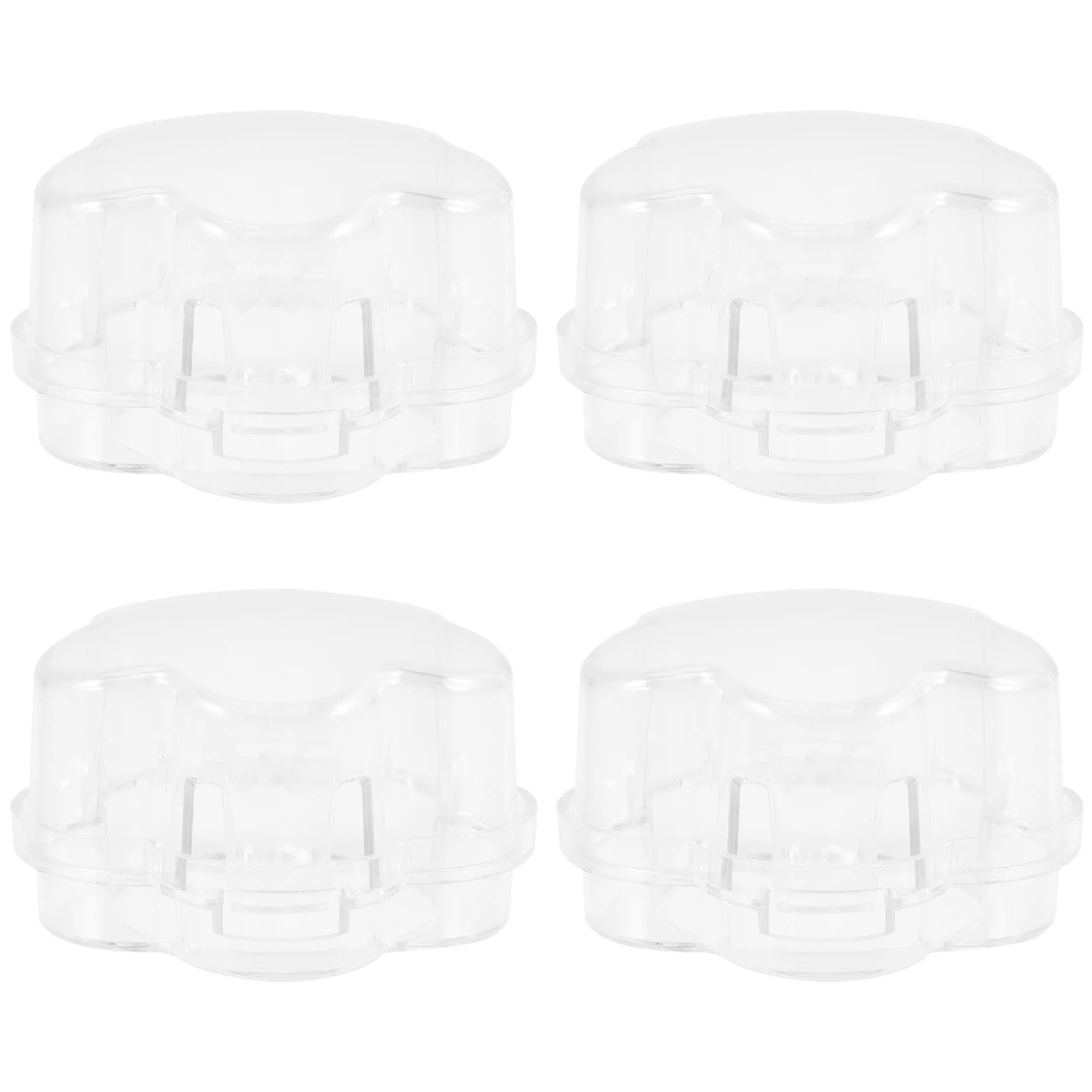 4 Pcs Gas Protection Cover Child Proof Door Knob Covers Stove Safety Guards Protective for Transparent Newborn