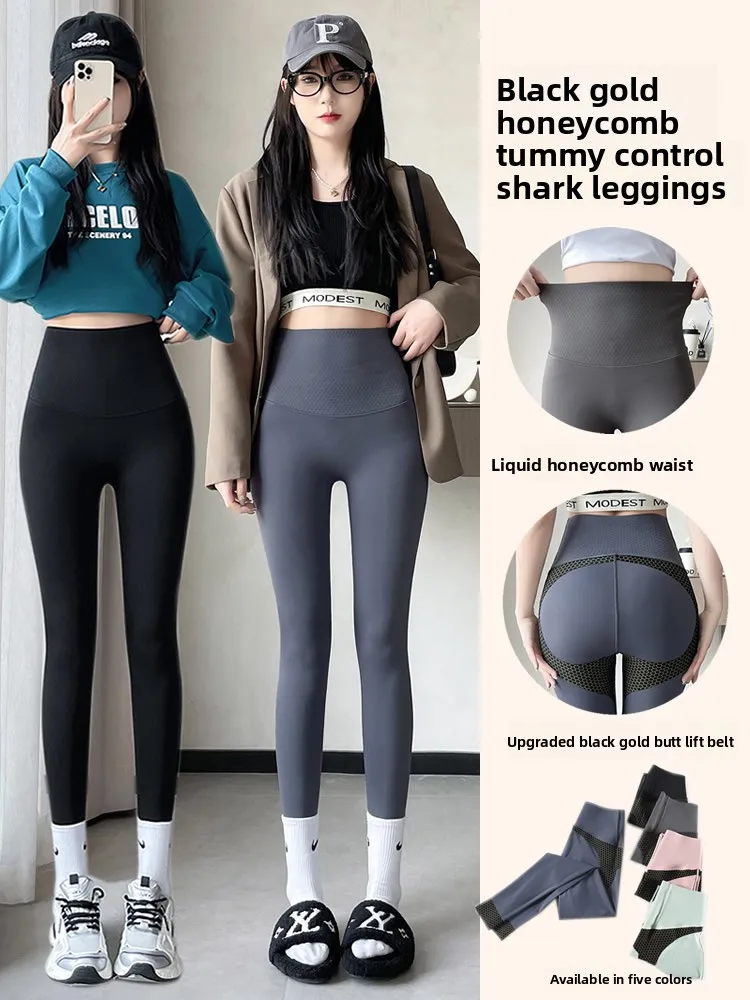 

Женские утепленные флисом леггинсы с высокой талией для йоги, осенне-зимние тонкие брюки для велоспорта, базовый слой, облегающие брюки