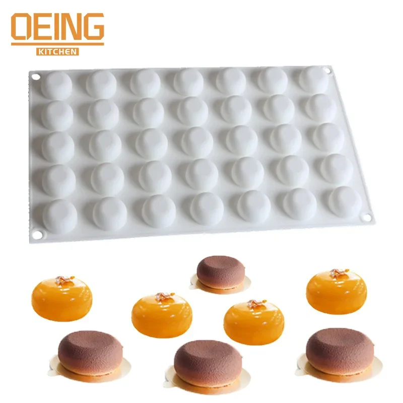 Flat Round Silicone Pastry Cake Mold for Chocolate Mousse Jelly Pudding Pastry Ice Cream Dessert Bread Bakeware Pan Tools