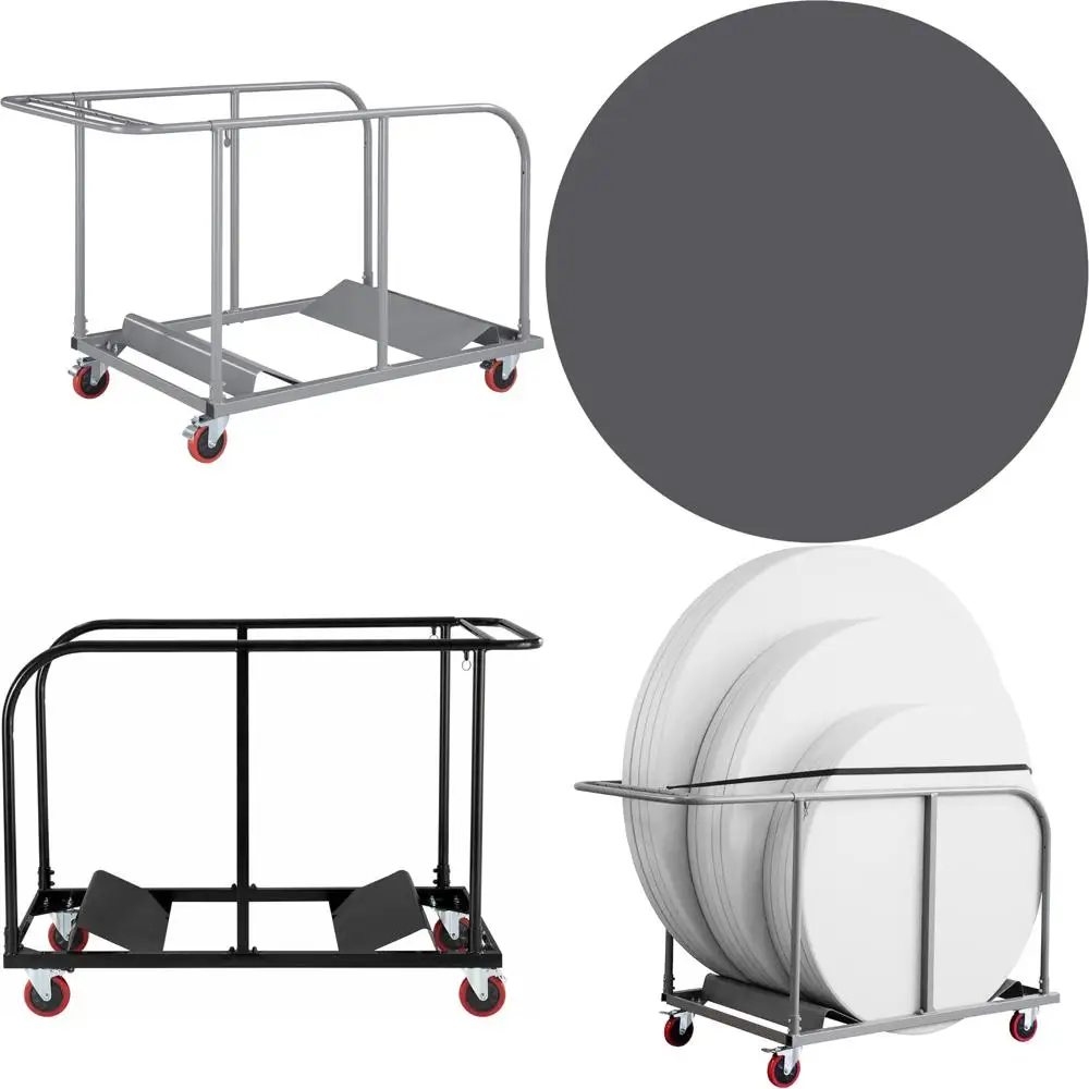 Carrinho de mesa redondo Lorell cinza Lorell Planet