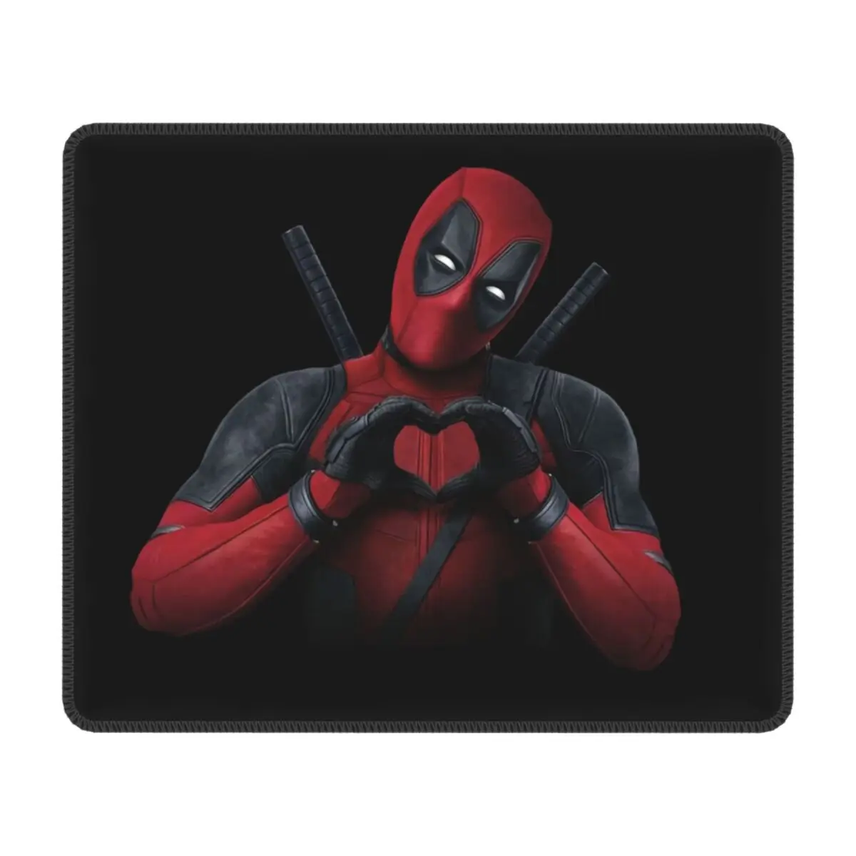 Custom Deadpool Heart Gaming Mouse Mat Anti-Slip Rubber Base Lockedge Mousepad Office Desktop Mouse Pads