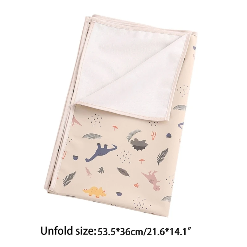 35x50cm Portable Baby Changing Pad Waterproof Reusable Diaper Pad Cover Changing Mat Crib Mattress Sheet A2UB