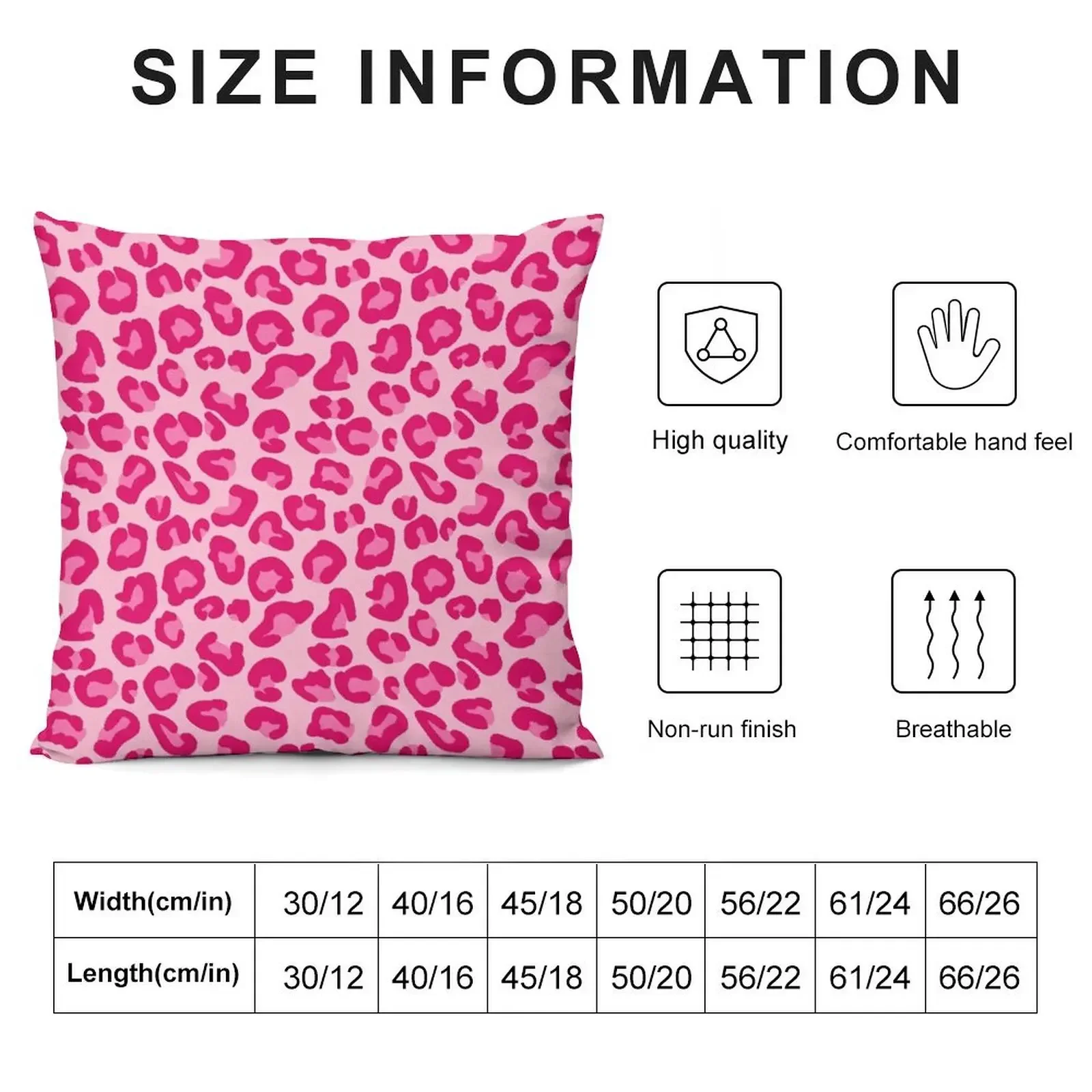 Leopard Print in Pastel Pink, Hot Pink and Fuchsia Throw Pillow Cushions For Children Sitting Cushion pillow