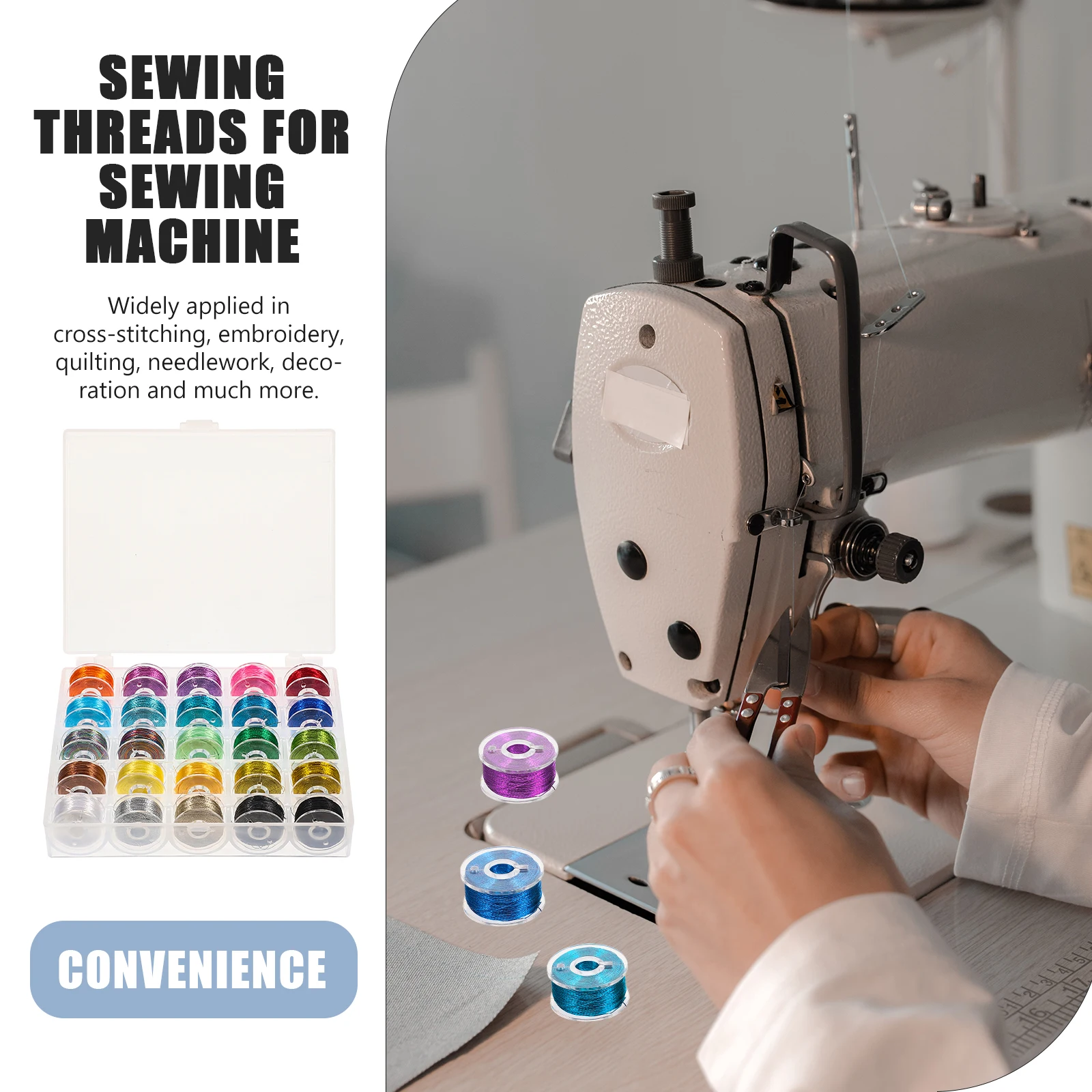 

25 Rolls Gold Silver Colored Embroidery Threads Multi-Function Cross Stitch Sewing Supplies Threads Metallic Embroidery Floss