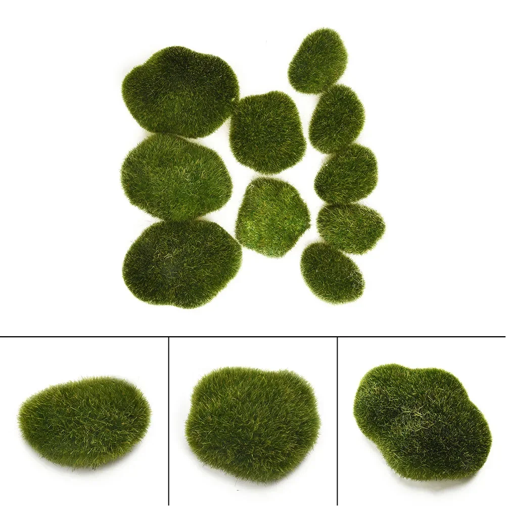 Ball Moss Stones Ornament Grass Plastic Artificial Decoration Garden Green Landscape Moss New Quality Suitable