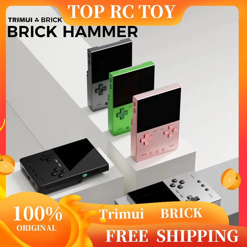 

Ручная игровая консоль Trimui Brick Hammer 3,2-дюймовый IPS-экран 1024x768 Allwinner A133plus с металлической пластиной Ретро аркадное игровое устройство