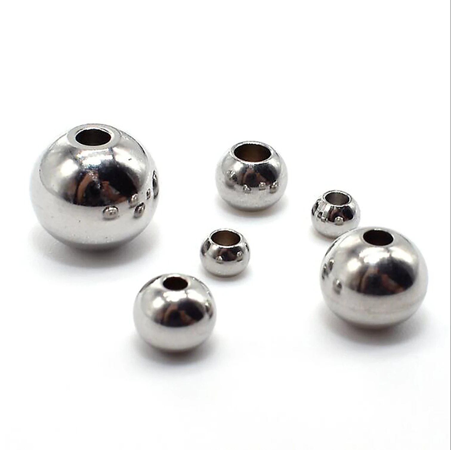 Bright Polished Solid Stainless Steel Ball Drilling Hole Steel Ball Dia 3~22 Through Perforation Smooth Solid Steel Ball 1.1~5mm