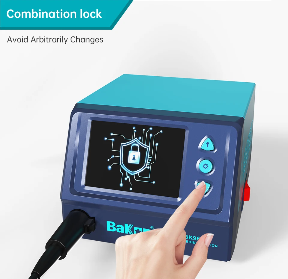 Bakon C115 C210 Soldering Station with Double Solder Iron Handle Cell Phone Repair Tool Welding Rework Station BK969C