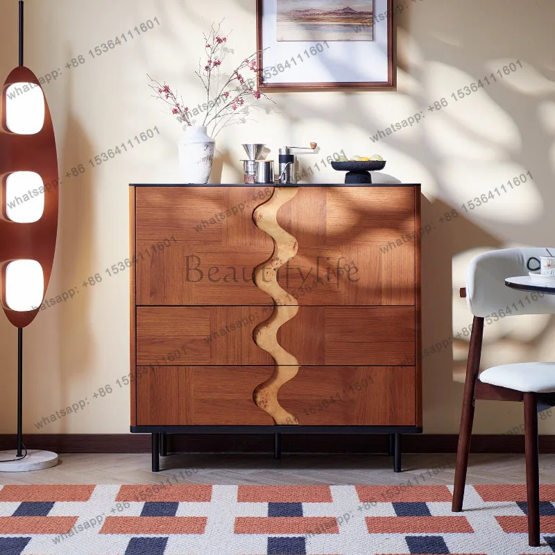 

With Drawers Living Room Cabinet Tiny Cute Cream Style Creative Storage Kitchen Cabinet Elegant Luxury Muebles Home Furniture