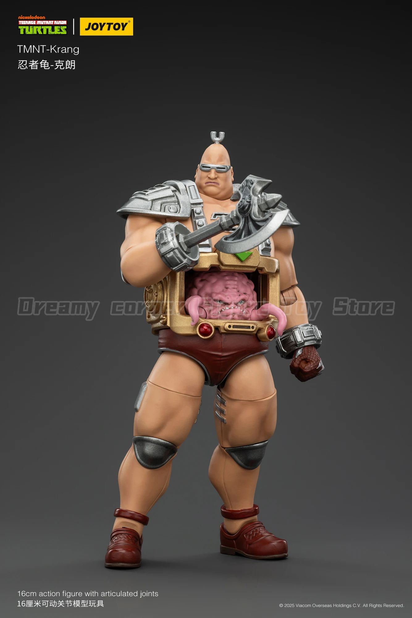 【In Stock】 JOYTOY TMNT-Krang Animation 1/18 Action Figure Model Toy Gift
