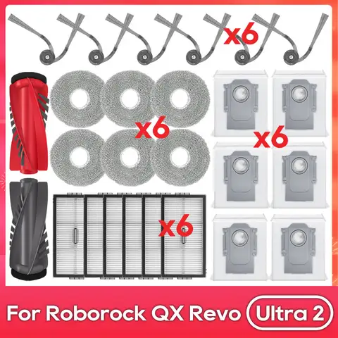 Fit For ( Roborock QX Revo Ultra 2 ) Main Side Brush Filter Mop Dust Bag Robot Vacuum Cleaner Parts Accessories