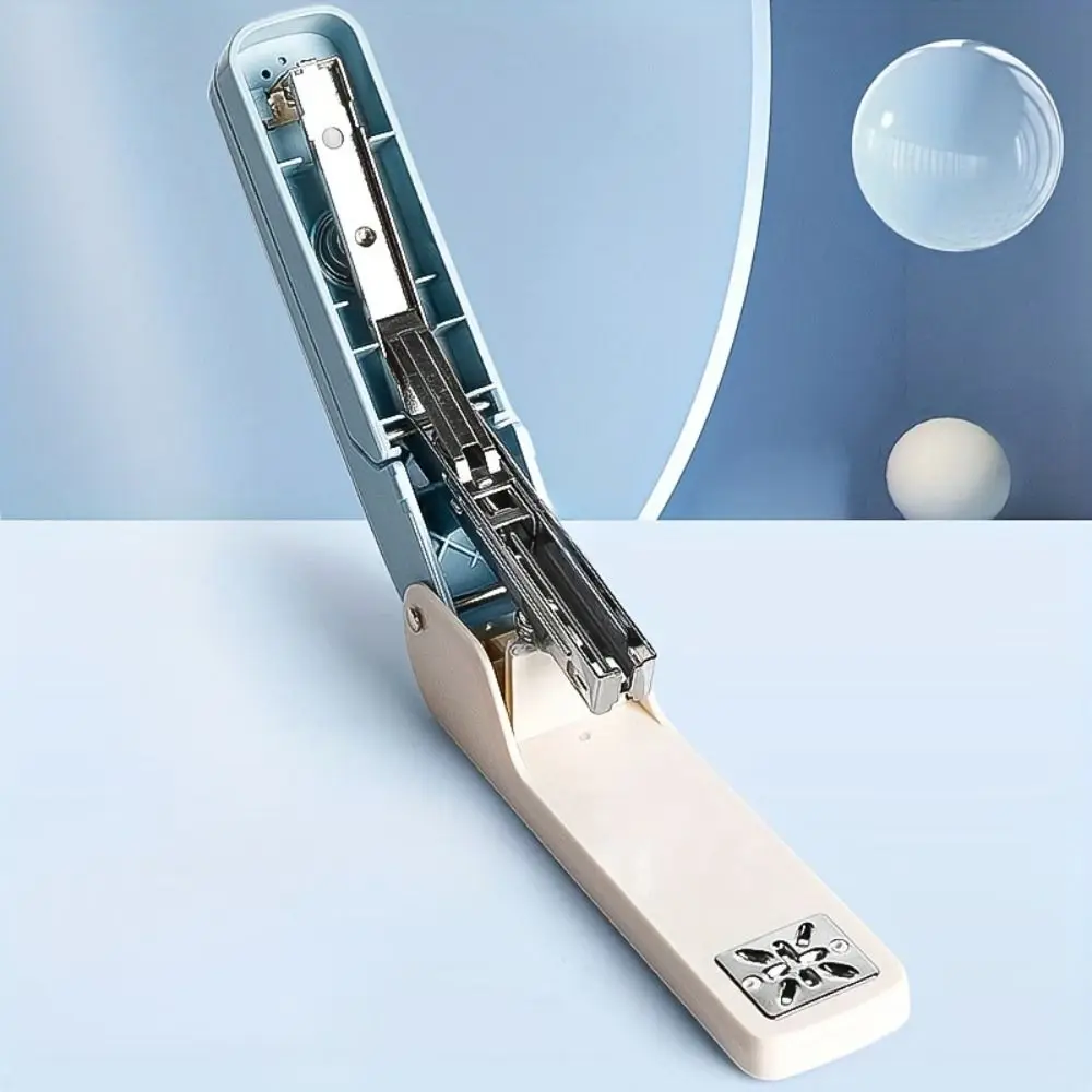360-degree Rotating Desktop Stapler Multifunction Metal Labor-Saving Stapler Portable Easy-Use Paper Stapling Machine School
