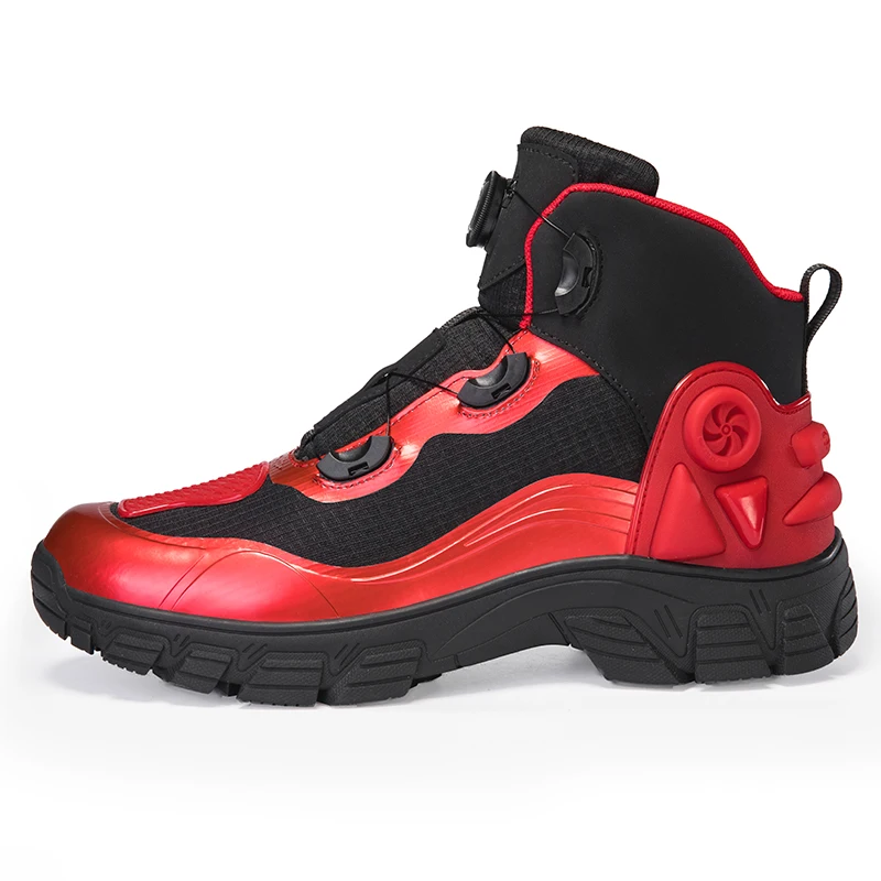 

Motorcycle protective riding boot four seasons men high top fashion breathable anti slip off-road cycling shoes casual equipment