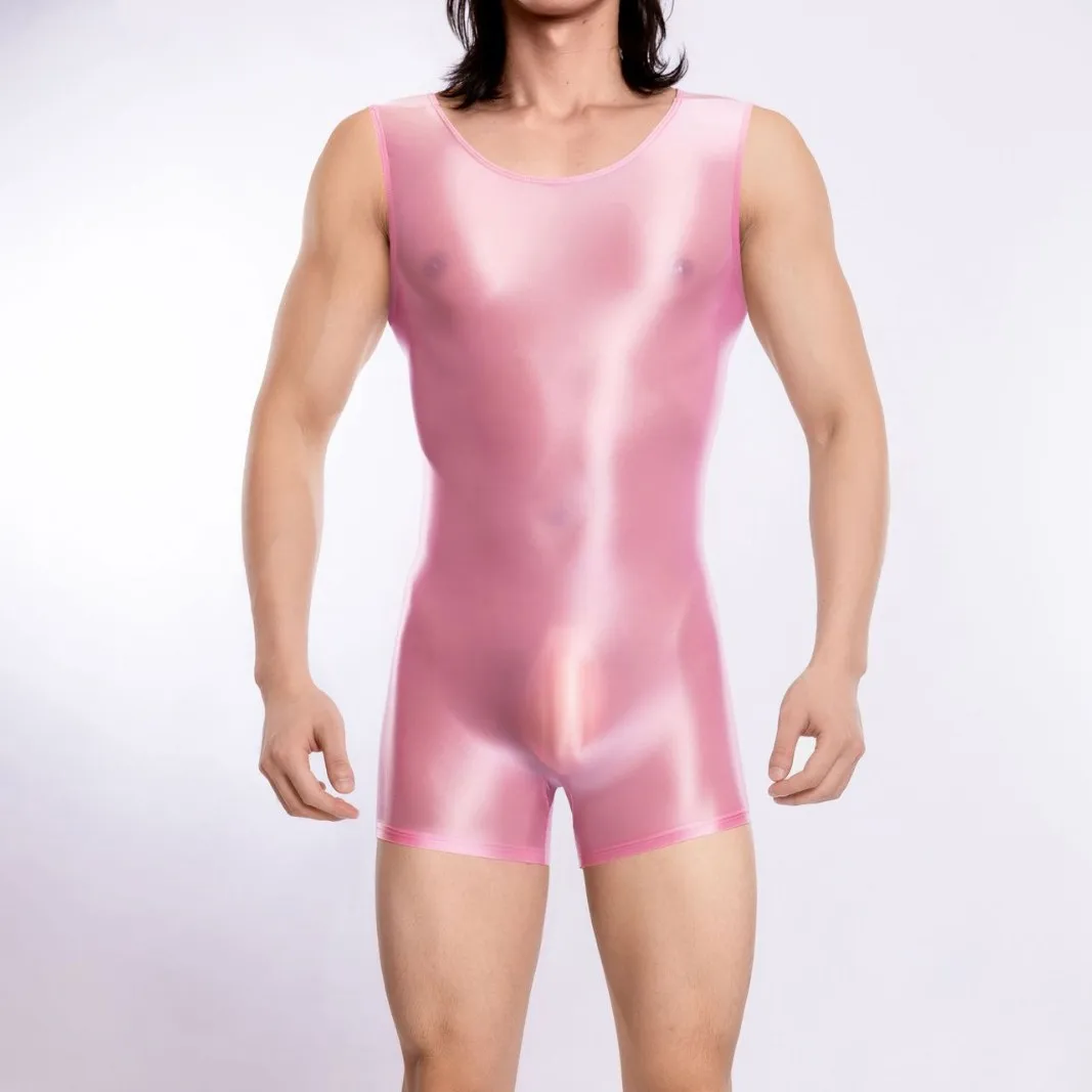 High Elastic Shiny Slippery Bodysuit for Plus Size Women for Style Tight Open-Crotch Seamless Bodysuit for Adult Costume - view 5