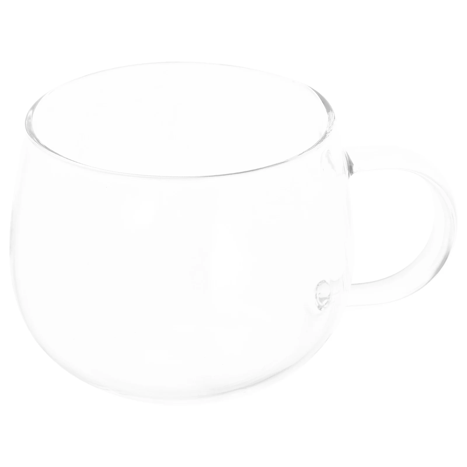 

1 шт. стеклянная чашка для чая, прозрачная 400 мл, взрывозащищенная чашка для воды в виде молочного сока, удобная ручка для ежедневного использования