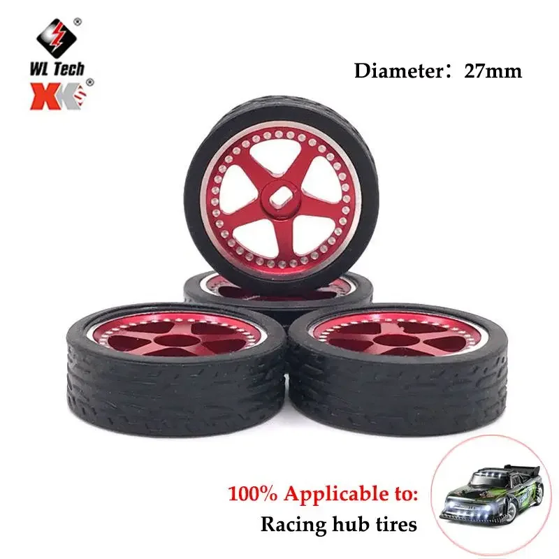 Wltoys 284131 K969 K989 1/28 Mosquito Car Jing Shang RC Car Upgrade Two Wide Two Narrow Outer Diameter 27mm Drift Wheel Tires