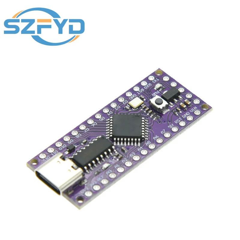 LGT8F328P-LQFP32 MiniEVB Tipo-C: placa compatible Arduino Nano V3.0 - imagen 3