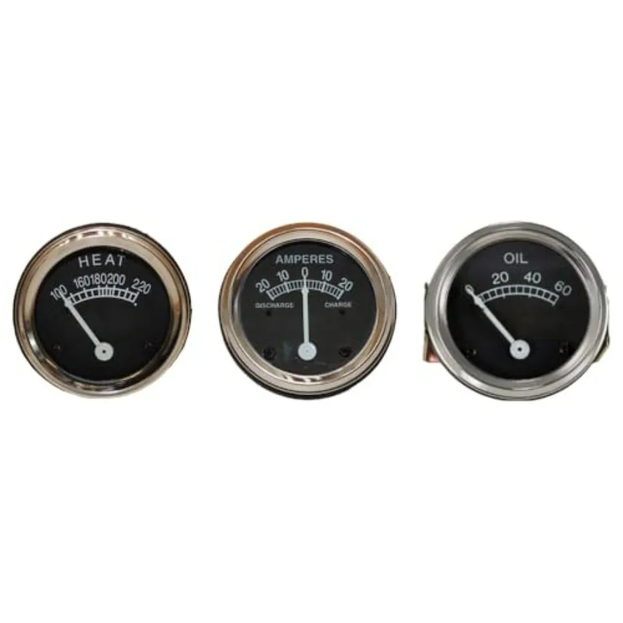 

RAParts Tachometer Amp Temp Oil Gauge Set Fits Case Tractor D DC LA S SC VAC 400 500 600