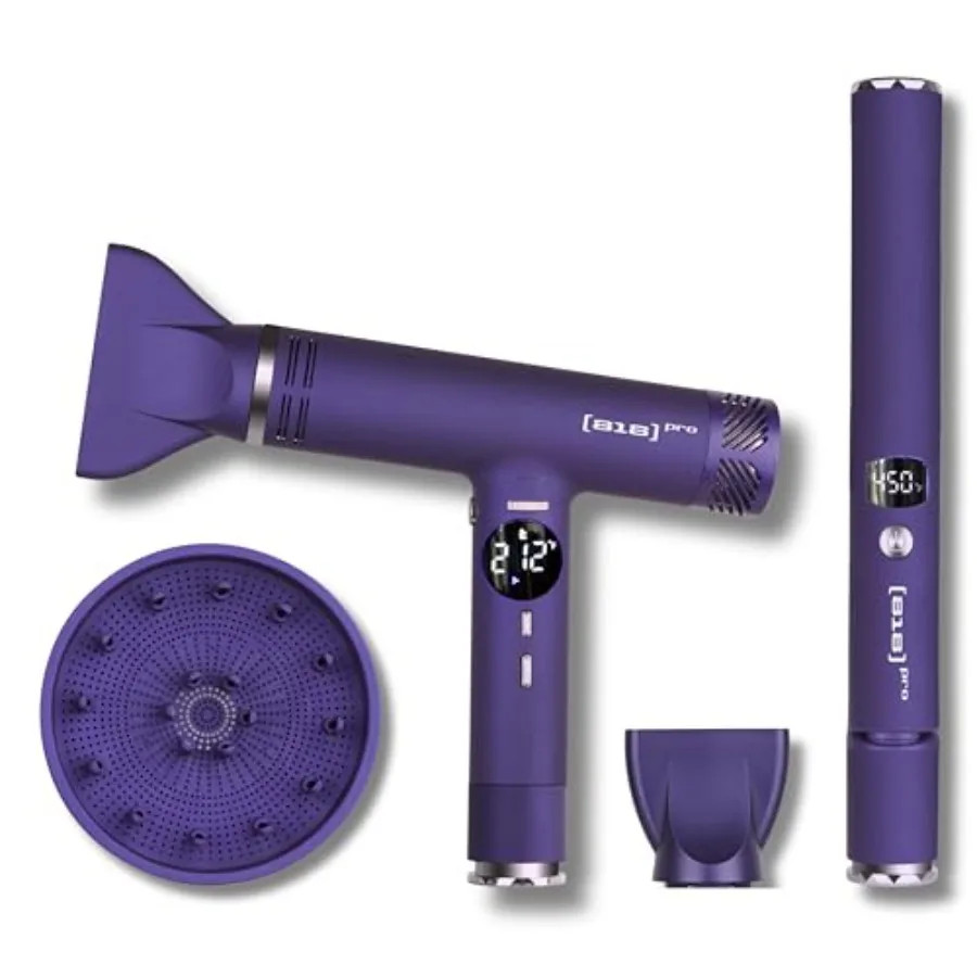 Pro Salon Hair Dryer and Straightener Set for daily styling Ionic ultralight XCell dryer with titanium 2-in-1 straightener/curl
