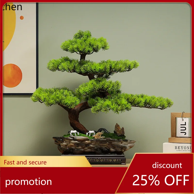 

HXL Artificial Fake Green Plant Bonsai Home Entrance Office Desktop Decoration Ornament