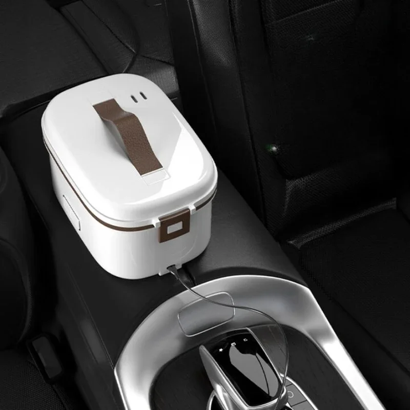 Car usb small microwave oven rice cooker cooking pot thermal insulation lunch box with hot rice
