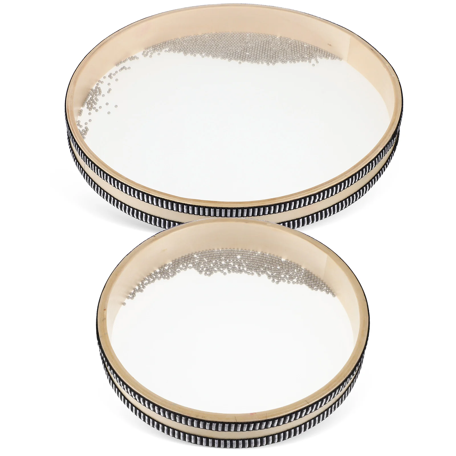 

2Pcs Ocean Drums Wave Percussion Musical Instruments Filled Steel Balls for Meditation Music Classroom Concert Sound Healing