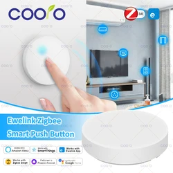 Ewelink ZigBee Smart Button Scene Switch Wireless Remote One Key Controller Multi-scene Linkage Switch Work With Zigbee Devices