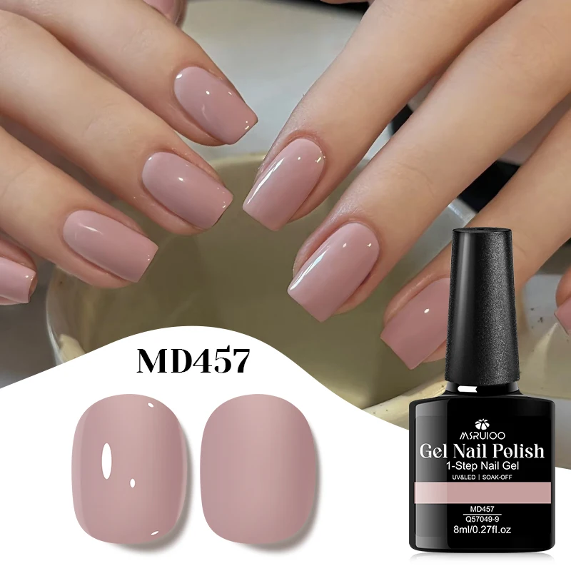 8 مللي 1-خطوة هلام مسمار البولندية لا حاجة قاعدة معطف فوقي سريعة الجافة الأحمر الوردي شبه دائم UV/LED الورنيش لتقوم بها بنفسك مسمار الفن مانيكير فيرنيس #2