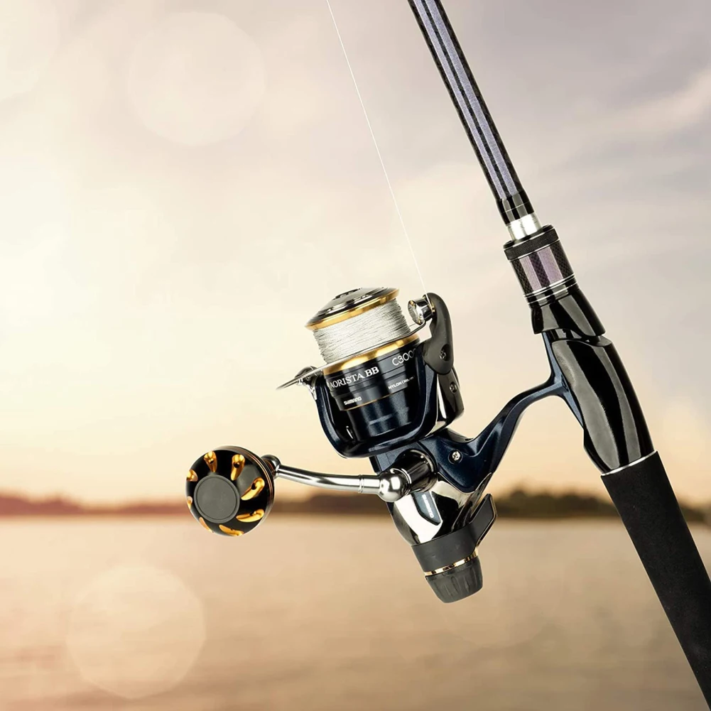 Fishing Reel Tuimelarm Knop Grip Ergonomie Ontwerp Metalen Knop Handvat Voor Low-Profile Haspel Spinning Vishaspel