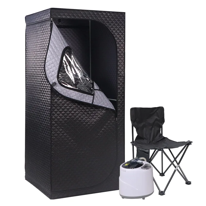 Household folding mobile sauna bath box sweating wet steaming red light sweat steaming box customization